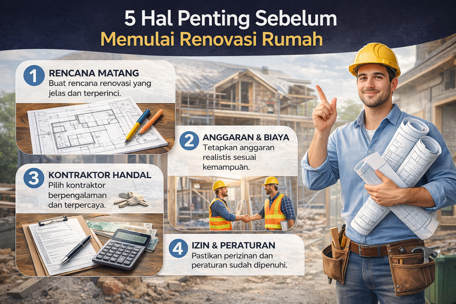 5 Hal Penting Sebelum Memulai Renovasi Rumah